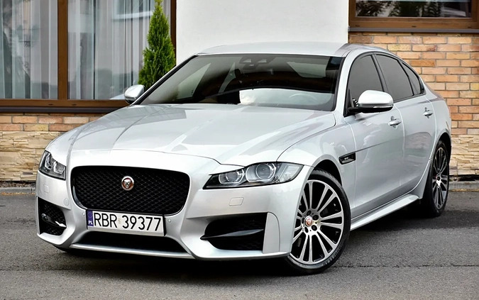 Jaguar XF cena 88900 przebieg: 146912, rok produkcji 2017 z Ustroń małe 742